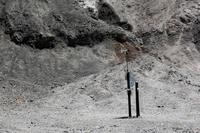 Temperaturmesspunkt am tiefsten Punkt des Tal des Todes: bei uns waren es 46,6 Grad Celsius