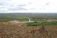 Blick auf den Geysir „Strokkur“ 