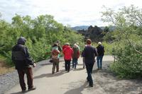 Spaziergang durch das Lava-Labyrinth 