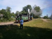 Mirek hat seine Lok fest im Blick