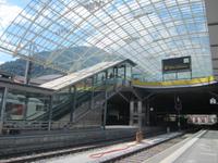 Fahrt mit dem Glacier-Express von Filisur nach Zermatt, Bahnhof in Chur