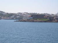 Elisabeth Castle von der Wasserseite aus 