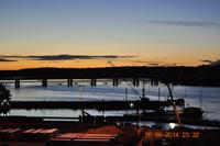 Weiße Nächte von Stockholm kurz nach Mitternacht, die Sonne geht schon wieder auf