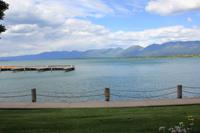 am Flathead Lake in Polson