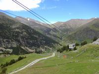 Seilbahnfahrt im Vall de Nuria
