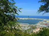 Blick auf den Hafen von Barcelona