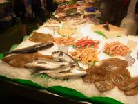 Fischauswahl im Mercat de la Boqueria (Mercat de Sant Josep)