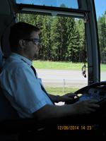 Busfahrer Rene Newrly