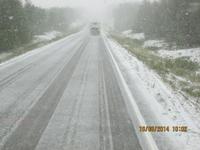 auf der Fahrt zur norwegischen Grenze