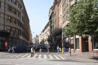 In den Seitenstraßen des Wenzelsplatzes herrscht immer viel Verkehr.