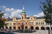 Das markante Rathaus von Melnik