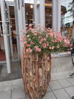 Blumen  in der Storgata von Lillehammer