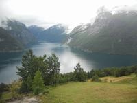 Blick zum Geirangerfjord