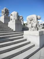 Figurengruppen im Vigelandspark in Oslo
