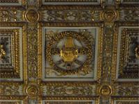 mini-vergoldete Kasettendecke