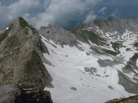 Säntis- 2501m- Schneefelder