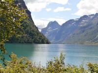 Blick zum Gletschergebiet Jostedalbreen