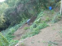 Bauer auf dem Terrassenfeld