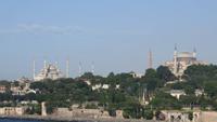 0590 Bosporus- Passage - Istanbul  - Blaue Moschee - Hagia Sophia 