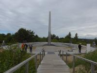 Litauen, Kurische Nehrung, Sonnenuhr an der Hohen Düne