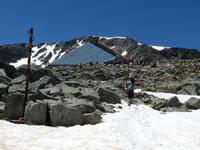 Hütte am Ledeno See