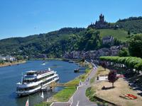 Schöner Blick auf Cochem mit Reichsburg