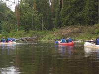 Kanufahrt auf der Gauja