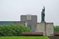 Denkmals des ersten Siedlers von Island in Reykjavik