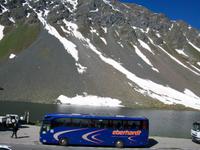 Unser Reisebus am Flüelapass