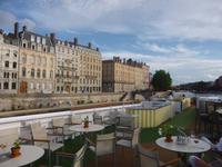 auf dem Sonnendeck in Lyon 