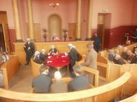 Gerichtssaal im Gefängnismuseum von Inveraray