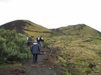 Tal Nordurádalur und der Krater Grábrók