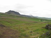 Tal Nordurádalur und der Krater Grábrók