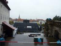 Blick auf den Spielort der Domstufenfestspiele
