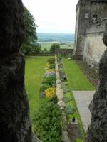 Blick nach draußen auf Stirling Castle