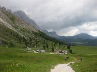 ... wir sind unten auf der Gampenalm