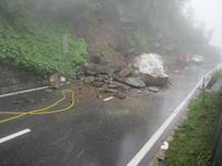 Felsrutsch auf der Strecke Gletsch-Oberwald