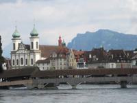 Stadtrundfahrt in Luzern, Spreuerbrücke und Jesuitenkirche