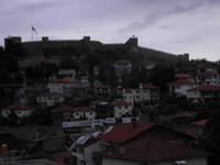 Blick zur Festunsanlage in Ohrid
