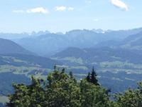 Blick vom Pfänder Richtung Tiroler Alpen