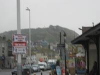 Hastings verschwommen im Regen