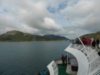 Fahrt mit dem Hurtigruten-Schiff 