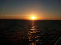 Abendstimmung auf der Fähre