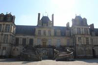 Hufeisenförmige Treppe Schloss Fontainebleau 