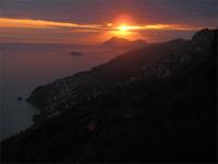 ...die rote Sonne über Capri