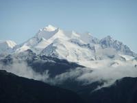 Blick von der Riederalp zu den Walliser Alpen
