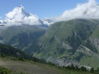 Blick auf Zermatt und das Matterhorn