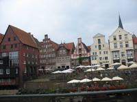 Häuserzeile im Hafen von Lüneburg