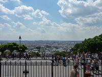Blick von der Basilika Sacré-Cœur auf Paris