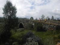 historische Brücke am Königsweg auf dem Dovrefjell